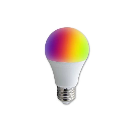 LED izzó E27 WIFI A60 RGB+WW/CW 12W TUYA