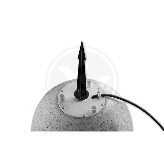 LED kerti gömblámpa E27 30 cm kőmintás