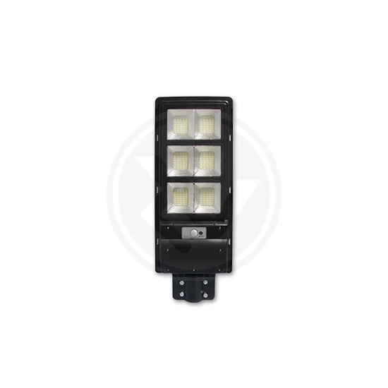 LED utcai napelemes lámpa 270W IP65 PIR 6000K távirányítóva