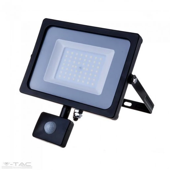 50W MOZGÁSÉRZÉKELŐS LED REFLEKTOR FEKETE IP65