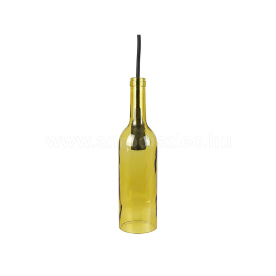 Palack üveg csillár (E14) - sárga színű bura