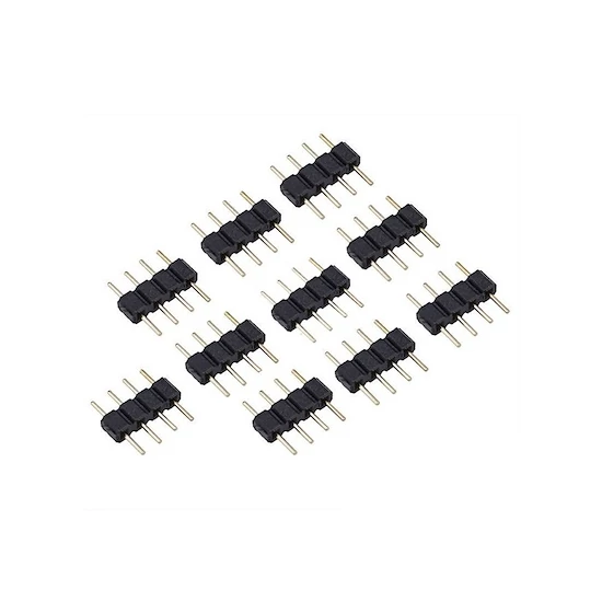 RGB LED szalag csatlakozó tüske 10 darab