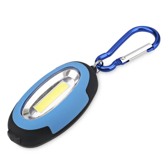 ELEMES LED KÉZI LÁMPA MÁGNESSEL ÉS KARABINERREL KÉK