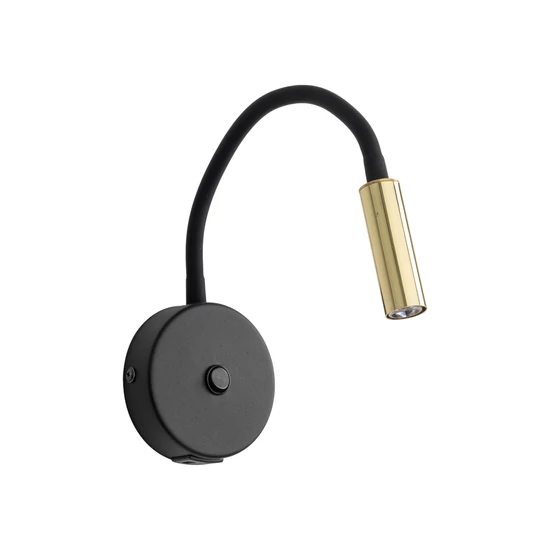 Lagos Fali Lámpa, G9+USB, fekete/arany