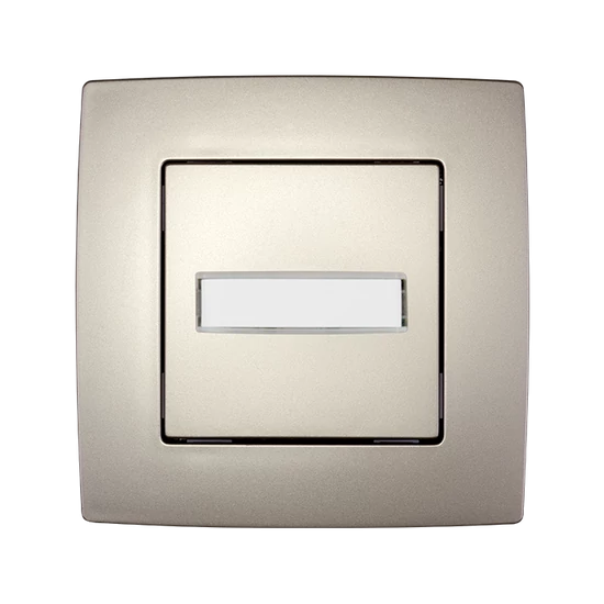 CITY DOOR BELL SWITCH WITH LIGHT CHAMPAGNE METALLI