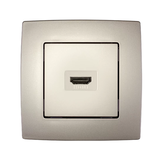 CITY HDMI SOCKET CHAMPAGNE METALLIC