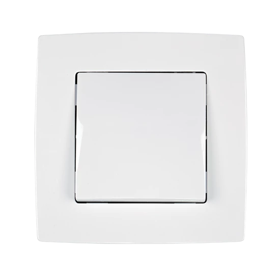 CITY DOUBLE POLE SWITCH 20A WHITE, METALLIC