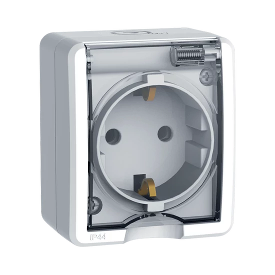 GERMAN TYPE SOCKET IP44 WHITE