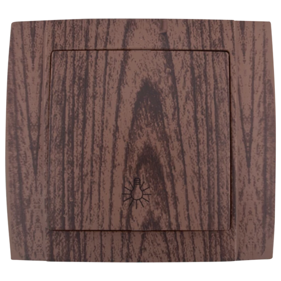 SR-2514 JELZŐFÉNYES NYOMÓGOMB WENGE
