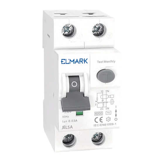 ELECTROMAGNETIC RCBO JEL5A 6kA 2P 6A/30mA