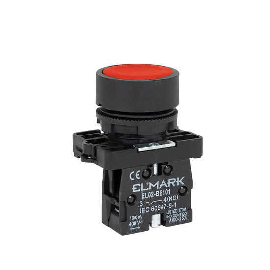 ECONOMIC BUTTON EL2-BA 42 NC RED