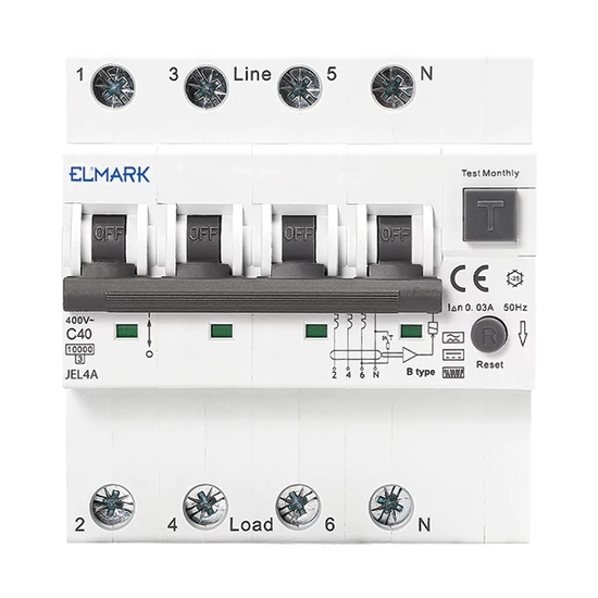 ELECTRONIC RCBO JEL4A 6kA 4P 10A/30mA