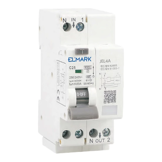 AFDD+RCBO JEL8 6KA 1P+N 40A/30MA CURVE C