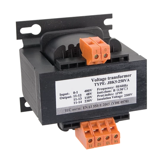 KONTROL TRANSFORMÁTOR EVT5-1600VA 400V/48V-24V-12V