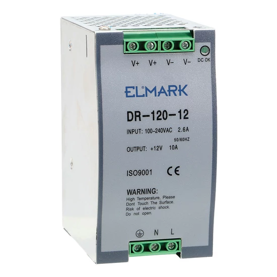 DR-120-12 POWER SUPPLY 12V OUTPUT VOLTAGE 120W