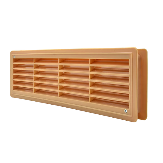 EL02-130 DOOR GRILLE 115x430MM, BEIGE