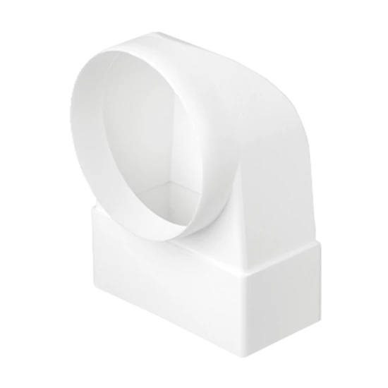 EL02-403 ROUND TO FLAT CONNECTOR 90° D100-110/55MM