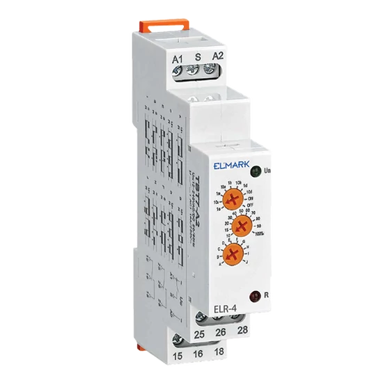 ELR-4 MULTIFUNC. RELAY 12-240V AC/DC 2ХSPDT 2x16A