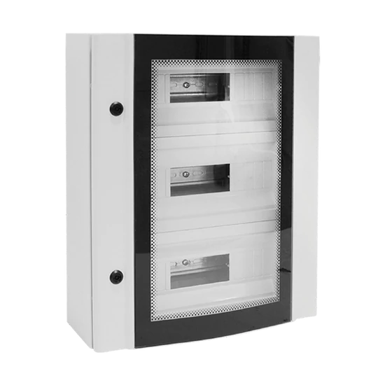 METAL DISTR. BOARD ELOX 68 MODULES TEMP GLASS,IP55