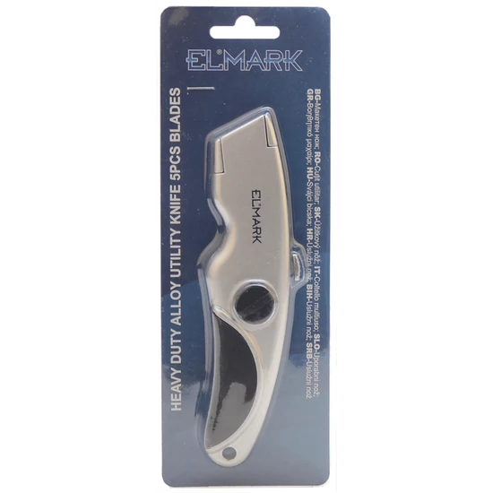 HEAVY DUTY ZINC ALLOY UTILITY KNIFE 5PCS BLADES