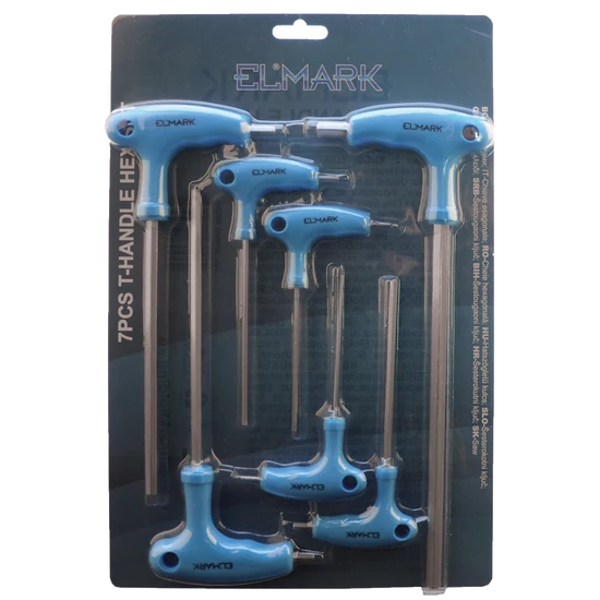 7PCS T-HANDLE HEX SET