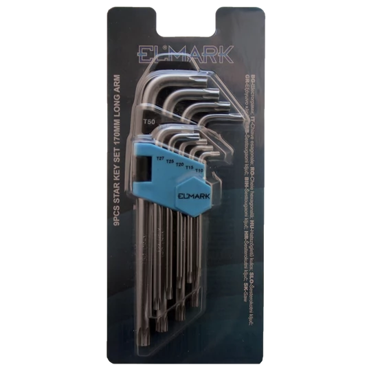 9PCS STAR KEY SET 170mm LONG ARM