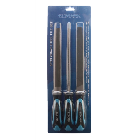 3PCS 200mm STEEL FILE SET
