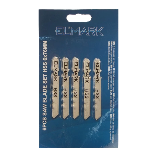 6PCS SAW BLADE SET HSS 6x76mm