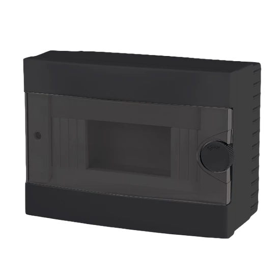 PLASTIC BOX FOR SURFACE MNT. 9 WAY, BLACK