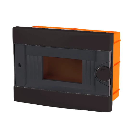 PLASTIC BOX FOR FLUSH MNT. 9 WAY, BLACK