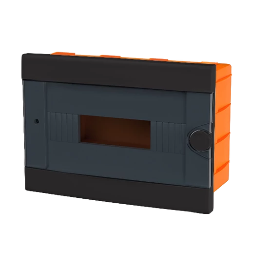 PLASTIC BOX FOR FLUSH MNT. 12 WAY, BLACK
