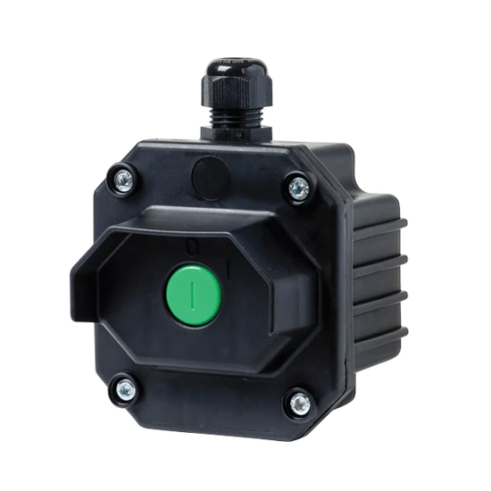 BOX S- 1 STOP BUTTON WITH 2 ENTRIES, IP65