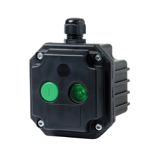 BOX SL- 1 STOP/1 LIGHT INDIC. WHIT 1 ENTRY, IP65