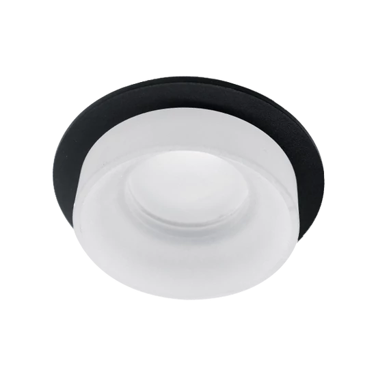SA-045/1 SPOT LÁMPATEST 1XGU5.3 KEREK FEKETE/FEHÉR