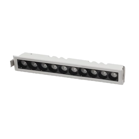 RECESSED LINEAR LIGHT EL-05 10W 4000K, WHITE & BLACK