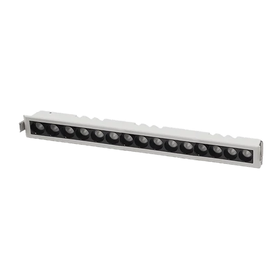 RECESSED LINEAR LIGHT EL-05 20W 3000K, WHITE & BLACK