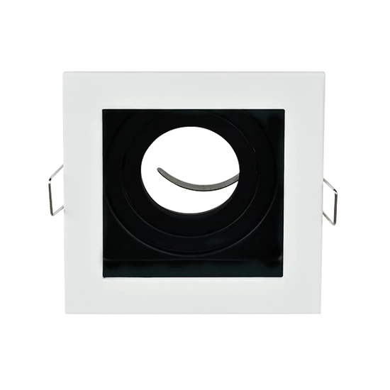 EL-110SQ1 SQ. RECESSED DOWNLIGHT GU10 WHITE & BLACK