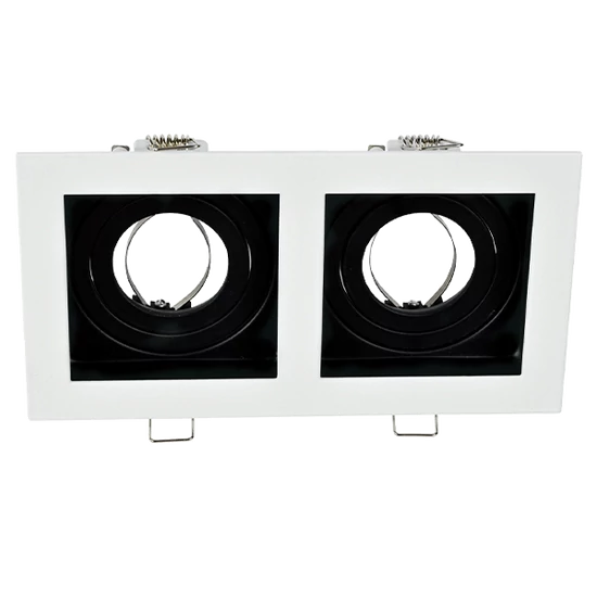 EL-110SQ2 SQ. RECESSED DOWNLIGHT GU10 WHITE & BLACK