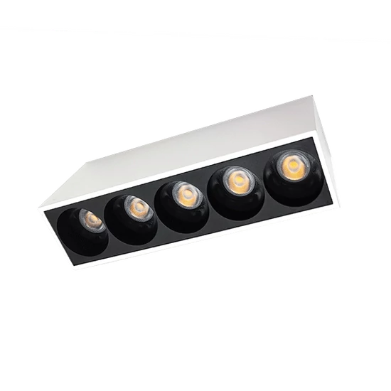SURFACE LINEAR LIGHT EL-14 10W 3000K, WHITE & BLACK