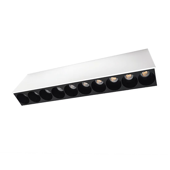 SURFACE LINEAR LIGHT EL-14 20W 3000K, WHITE & BLACK