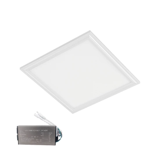 LED PANEL 48W 4000K 595x595mm IP44 FEHÉR KERET +INVERTERREL