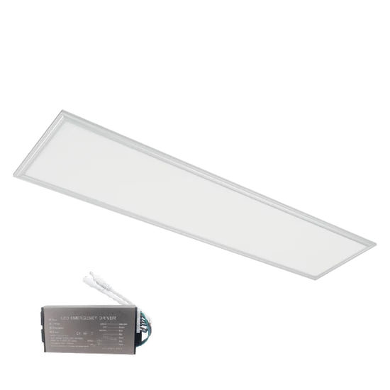 LED PANEL 48W 4000K 295X1195MM UGR<19 IP54 +SÜRGŐSSÉGI KÉSZLETTEL