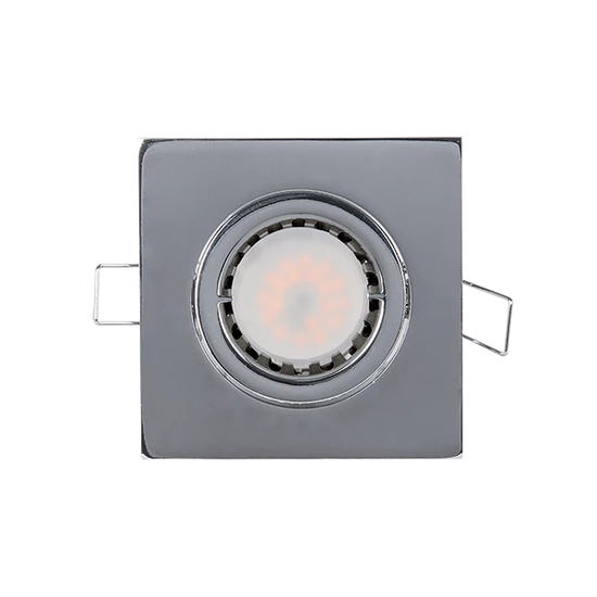 LEDES FÉM SZÖGLETES SPOTVILÁGÍTÁS PAR 16 5.5W 2700-3000K KRÓM
