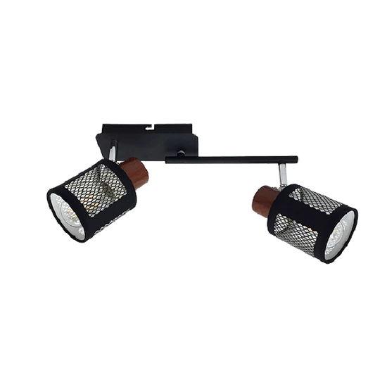 DELIA SPOT 2XE27 FEKETE