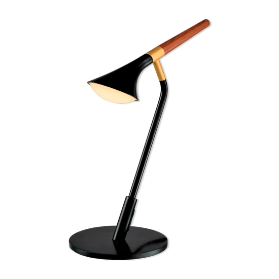 DUNCAN LED TABLE LAMP 5W 3000K MATTE BLACK/WOOD
