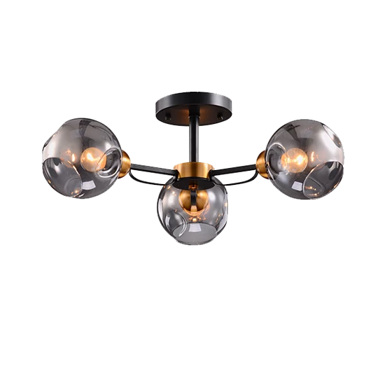 ELLARIA CHANDELIER 3xE27 WOOD/GREY