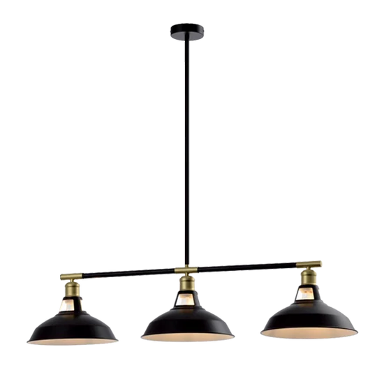 JEMMA CHANDELIER 3XE27 BLACK/GOLD