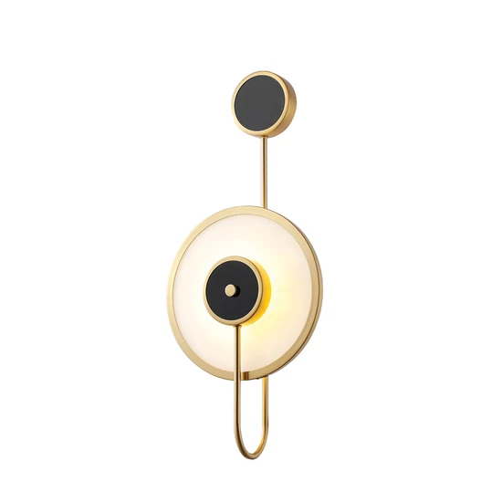 Nubia LED Fali Lámpa, 5W, 3000K, fekete/arany 