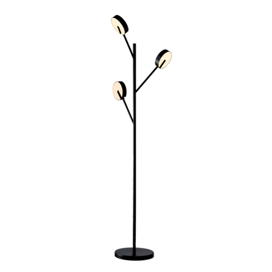 SENSO LED FLOOR LAMP 25W 3000K MATTE BLACK