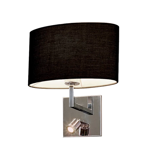 TOMY WALL LAMP 1XE27 +1WLED 4000K DARK GREY